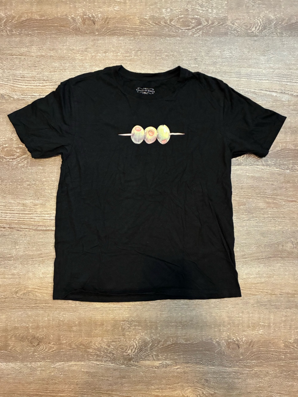 Olive printed graphic tee